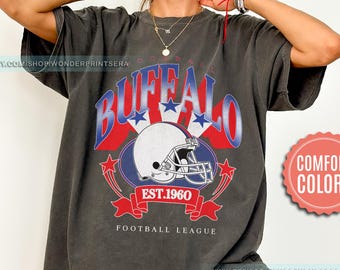 Vintage Style Comfort Colors T-Shirt, Buffalo Bill T-Shirt, Bill T-Shirt, Bills Football, Buffalo New York, Buffalo Fan Gift FWP15