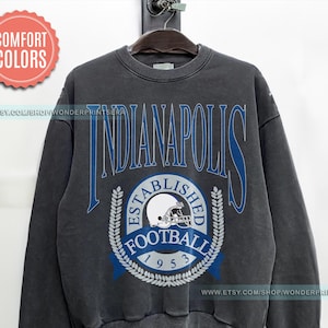 Indianapolis Football Vintage Style Comfort Colors T-Shirt,Indianapolis Football Shirt, Retro Indianapolis Football Fan Gift FYJ24