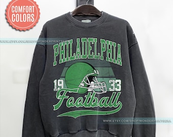 Philadelphia Football Vintage Style Comfort Colors Sweatshirt,Philadelphia Football Tshirt,Football Tshirt, Philadelphia Retro Crewneck FSE4