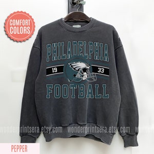 Philadelphia Football Vintage Style Comfort Colors Sweatshirt,Philadelphia Football Tshirts,Football Tshirt, Philadelphia Retro Crewneck F88