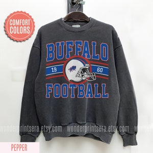 Buffalo Football Vintage Style Comfort Colors Sweatshirt, Buffalo Bill Crewneck, Bill Sweatshirt, Buffalo New York, Buffalo Fan Gift #F87