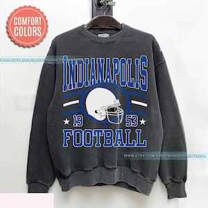 Indianapolis Football Vintage Style Comfort Colors Sweatshirt,Indianapolis Football Shirt, Retro Indianapolis Football Fan Gift FMV24