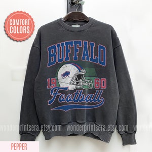 Buffalo Football Vintage Style Comfort Colors Sweatshirt, Buffalo Bill Crewneck, Bill Sweatshirt, Buffalo New York, Buffalo Fan Gift #F83