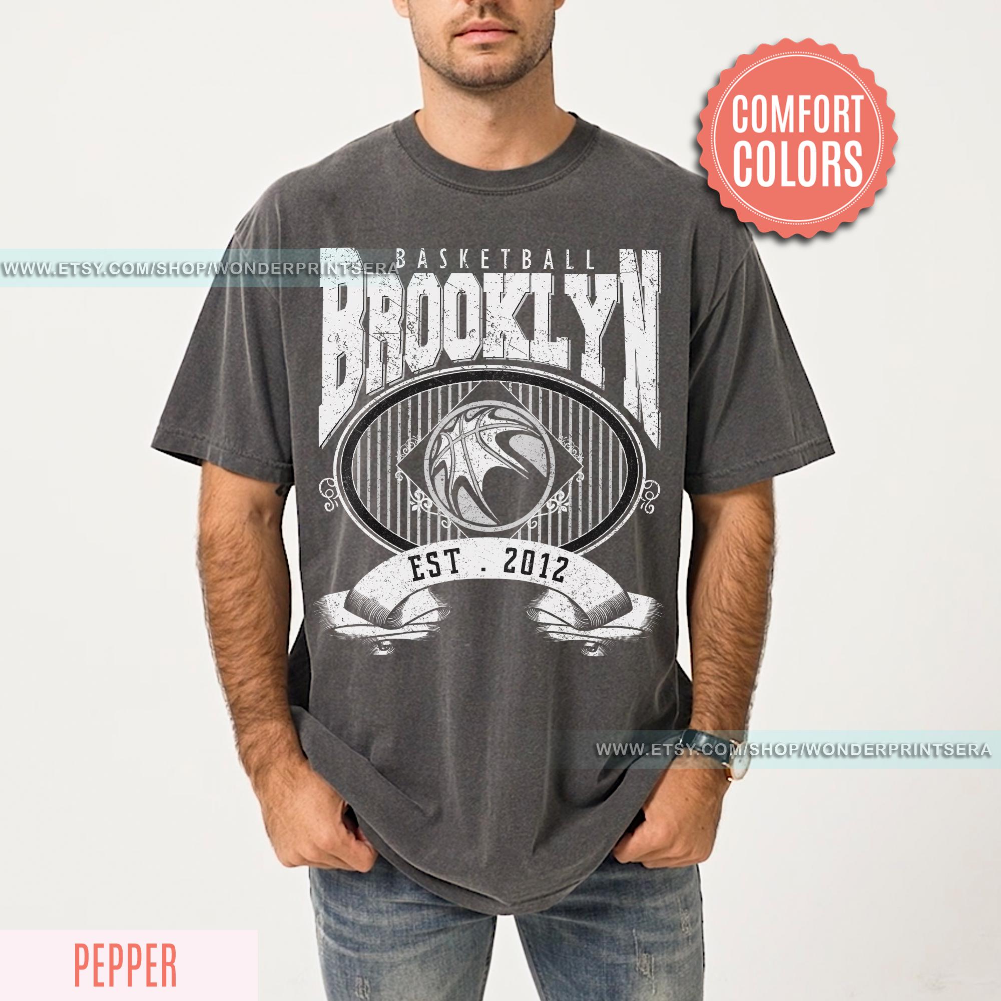 【KOOLOSET】Brooklyn Basketball Box Tee Brooklyn Basketball Vintage Style Comfort Colors T-shirt