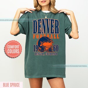 Denver Football Vintage Style Comfort Colors T-Shirt,Retro Denver Football Shirt,Denver Footbal Fans Gift Sweater,Sunday Football FSM10 image 7