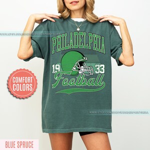 Philadelphia Football Vintage Style Comfort Colors T-Shirt,Philadelphia Football Tshirt,Football Tshirt, Philadelphia Retro Crewneck FSE4 image 6