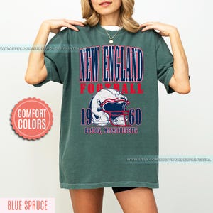New England Football Vintage Style Comfort Colors T-Shirt,The Pats T-Shirt,Vintage New England Fan Gift Crewneck,Patriots T-Shirt FSM2 image 7