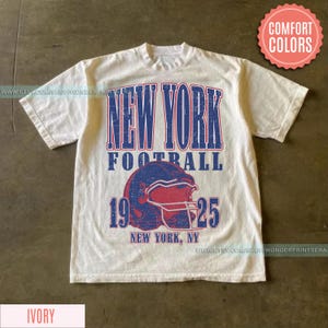 Giant Vintage Style Comfort Colors T-Shirt,New York Football Crewneck,NY Giant T-Shirt,New York Football Tshirt,New York Fan Gift FSM9