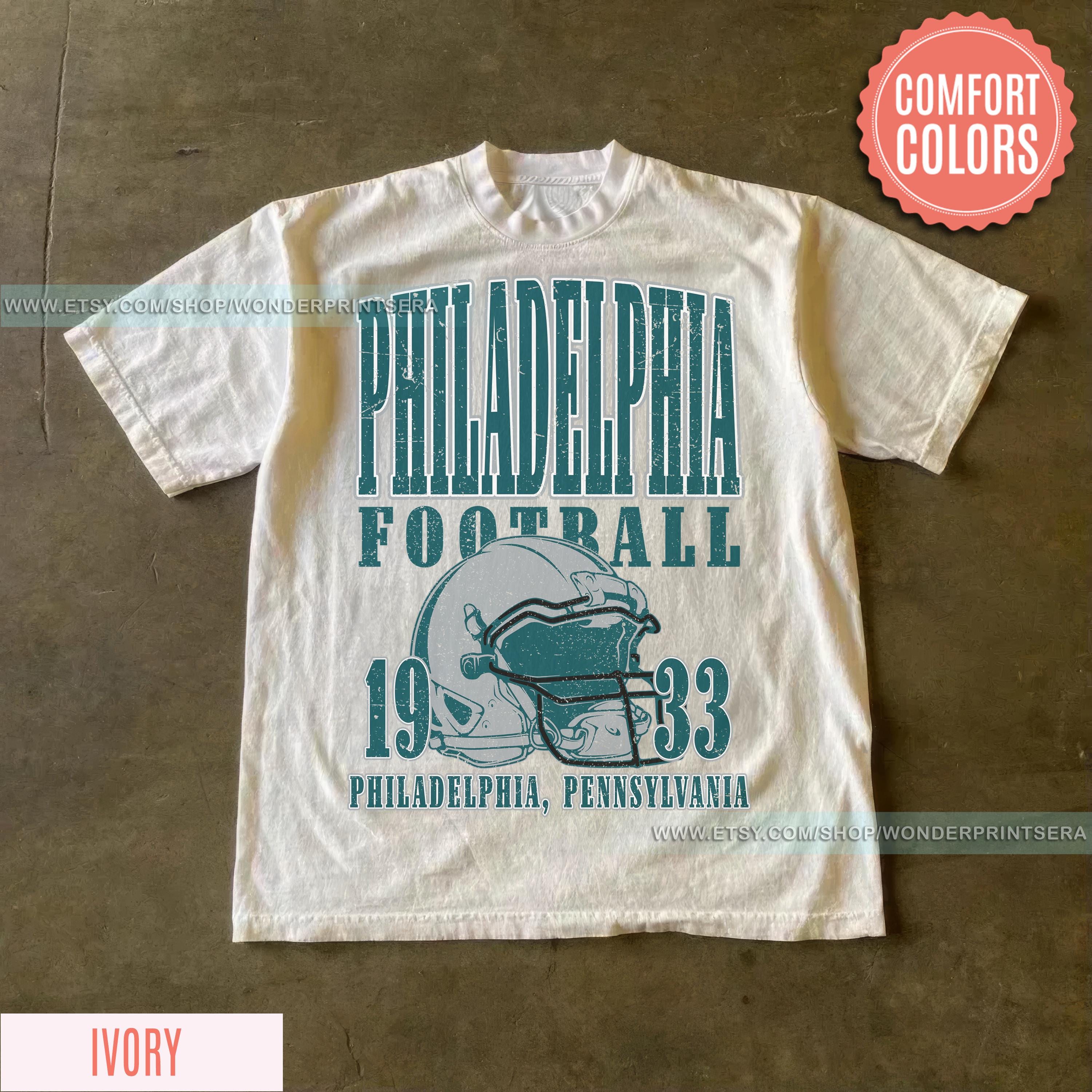 Philadelphia Football Vintage Style Comfort Colors T-Shirt,Philadelphia Football Tshirt,Football Tshirt, Philadelphia Retro Crewneck FSM4