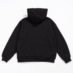 Urban Men's Regular Fit Hoodie in Black Premium Hoodie image 5