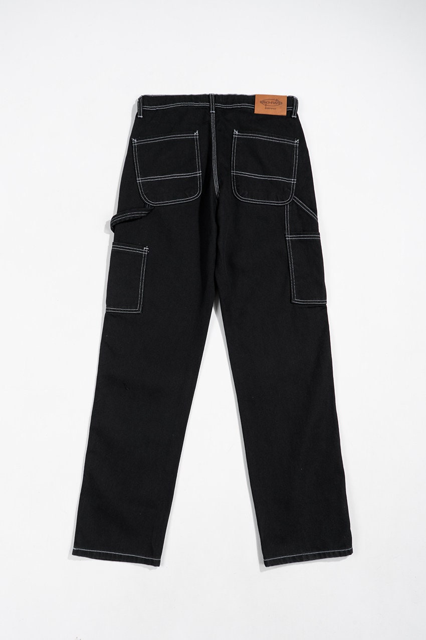 Denim Carpenter Trousers - Luxury Black