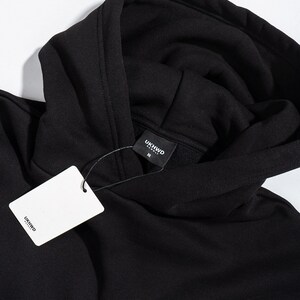 Urban Men's Regular Fit Hoodie in Black Premium Hoodie image 4