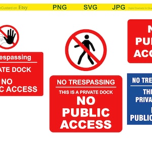 Private Dock / No Trespassing Download. Fully scaleable. Crafts, Cricut, Cutouts, Glowforge. printing and cutting. JPG, SVG & PNG included.