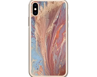 Funda de teléfono de mármol naranja, iPhone 14 Pro Max, iPhone 14+, iPhone 13, iPhone 13 Mini, iPhone 12, iPhone 11, iPhone 8+, iPhone X