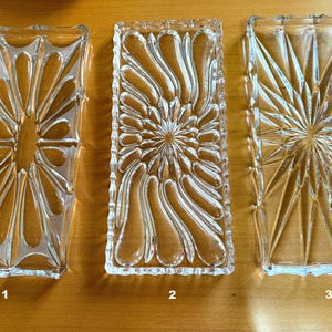 Bandeja de cristal de plomo vintage, plato para servir, plato para pasteles, mantequera, cuenco de cristal