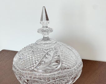 Vintage Lead Crystal WMF "Gerbera" Fruit Bowl Bowl Crystal Crystal Glass Bowl