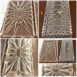 Vintage Bleikristall Tablett Servierplatte Kuchenplatte Butterschale Kristallglas Schale