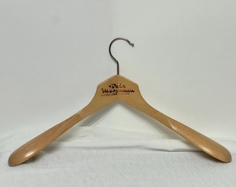 Solid wood coat hanger vintage beechwood coat hanger