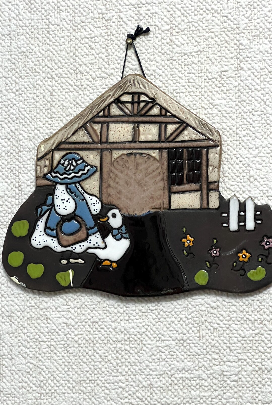 Door Sign Ceramic Clay Sign Half-timbered House Mural - Etsy