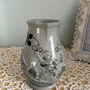 Vintage Relief Jug Wine Jug Stoneware Gift