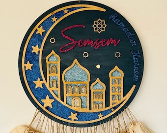 Ramadan calendar XXL 3D personalized with your desired text and colors, Ramadan calendar, for children, Ramadan, Eid Mubarak