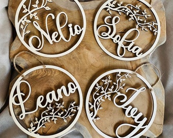 Gepersonaliseerde naambordje, deurbordje, houten bordje kinderen baby, cadeau geboorte doop verjaardag, petekind, kinderkamerdecoratie