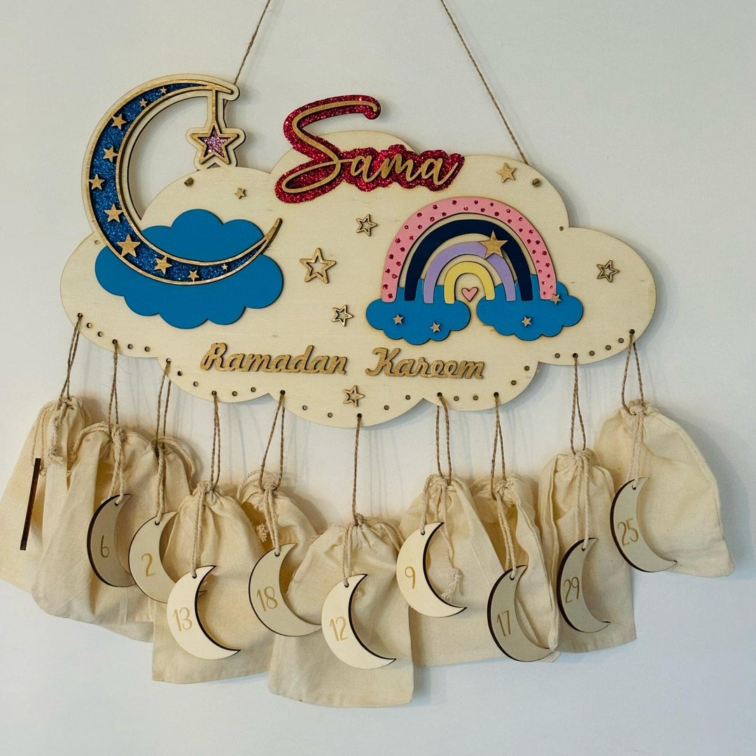 Ramadan Calendar XXL 3D Personalized With Your Desired Text and Colors