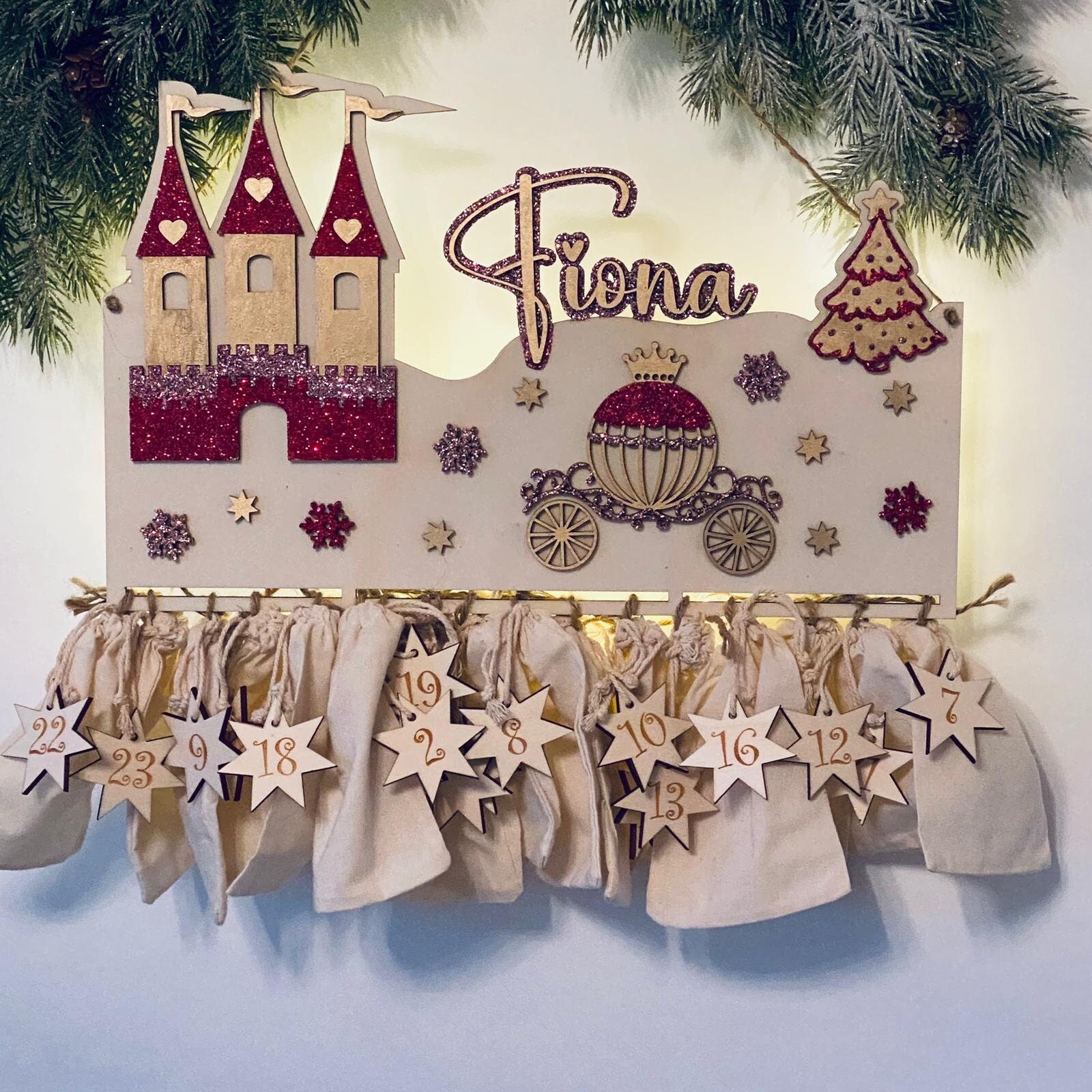 6x Disney Adventskalender Prinzessin Geschenke Kinder Weihnachten Mädchen  Winter