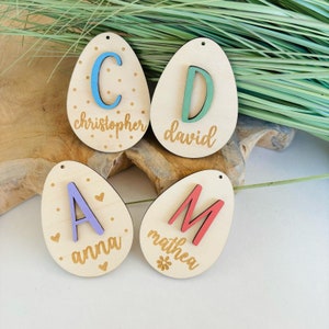 Easter decoration personalized, Easter decoration wood, Easter pendant personalized, Easter basket children, small Easter gifts daisy flower Easter