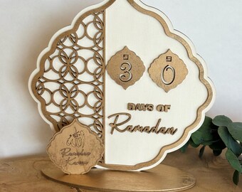 Ramadan Calendar Ramadan Mubarak Ramadan Decor Ramadan Sign EID Decor Eid Decoration Ramadan Kareem Islamic Table Decor Islamic Sign