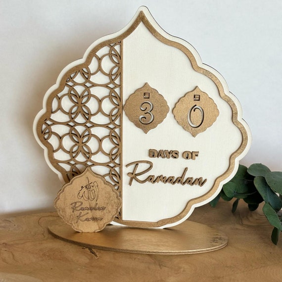 Ramadan Calendar Ramadan Mubarak Ramadan Decor Ramadan Sign EID Decor Eid Decoration Ramadan Kareem Islamic Table Decor Islamic Sign