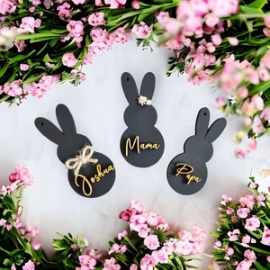 Personalized bunnies with name dry flowers Easter decorations spring Easter gift, Easter bunny, spring decoration, Easter decoration, gift, home decor,