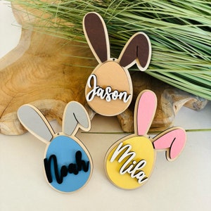 Easter decoration personalized, Easter decoration wood, Easter pendant personalized, Easter basket children, small Easter gifts Easter bunny rabbit Easter
