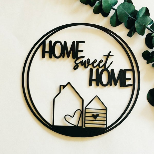 Ładny, dekoracyjny wianek na drzwi, dekoracja okna, nowoczesny, czarny, minimalistyczny, skandynawski Hygge, dekoring