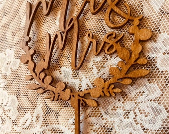 Caketopper Bolo Topper decoração de bolo de casamento, personalizado com nome, decoração de bolo, bolo de casamento, no tamanho e cor desejados, casamento