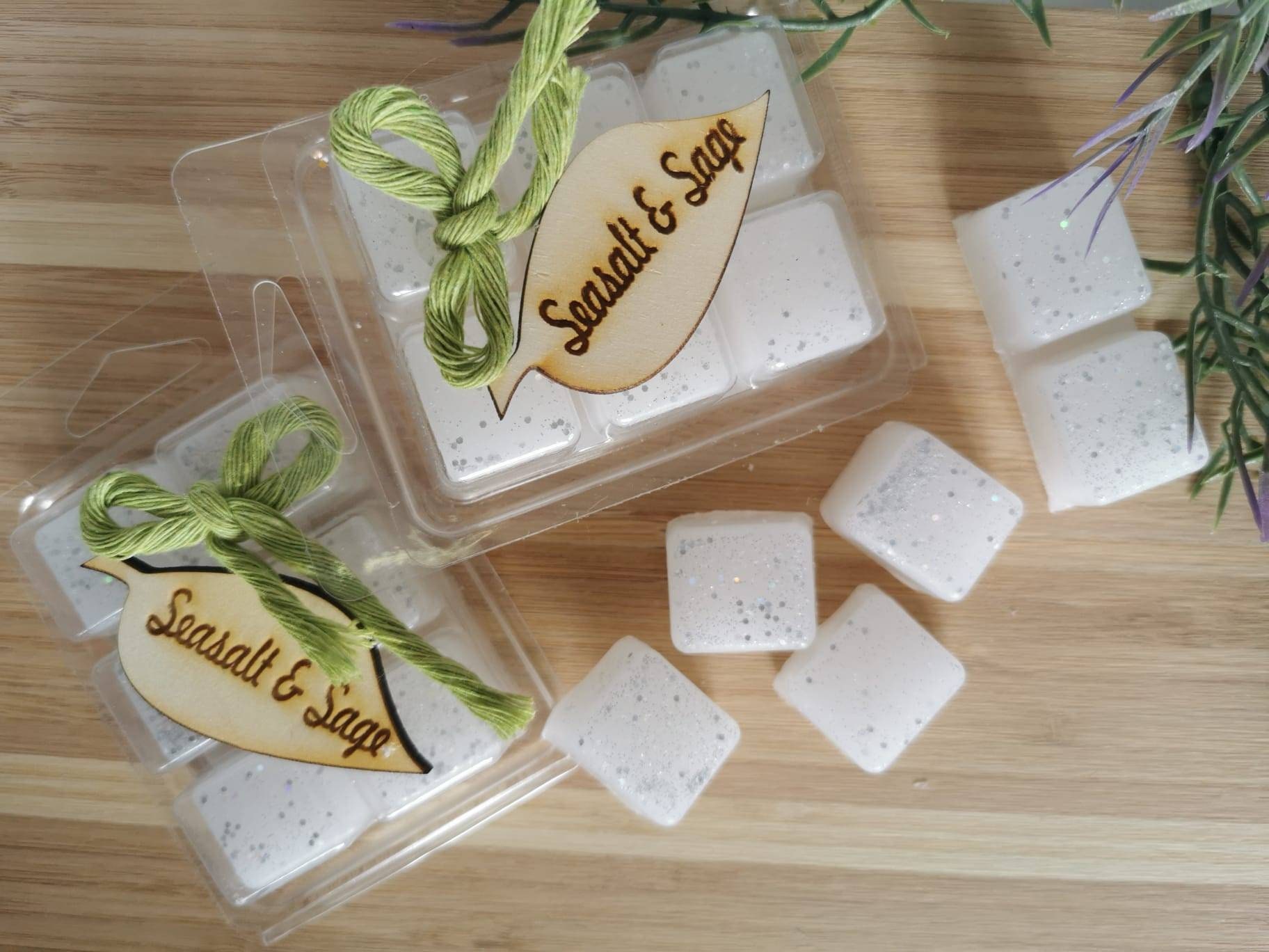 Seasalt Sage Waxmelts handmade mit 10% Duftöl, Personalisiert