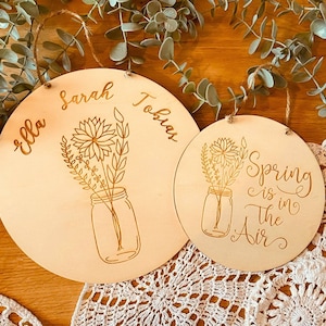 Personalized sign with name, desired text, wedding gift, wooden wedding sign, wedding gift, birthday, move-in, Valentine&#39;s Day