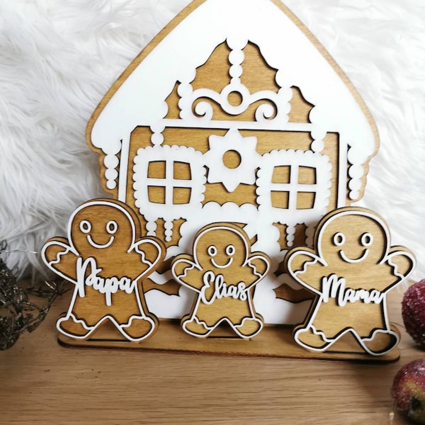 Haus mit Namen, Gingerbread, personalisierte weihnachtsdeko, Christmas, Geschenkidee, Lebkuchenhaus, Lebkuchen, Weihnachtsgeschenk, Nikolaus