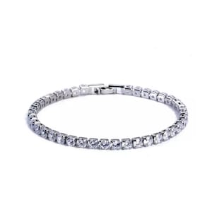 Diamond Tennis Bracelet | Bridal Bracelet | Unisex Tennis Bracelet | Dainty Bracelet