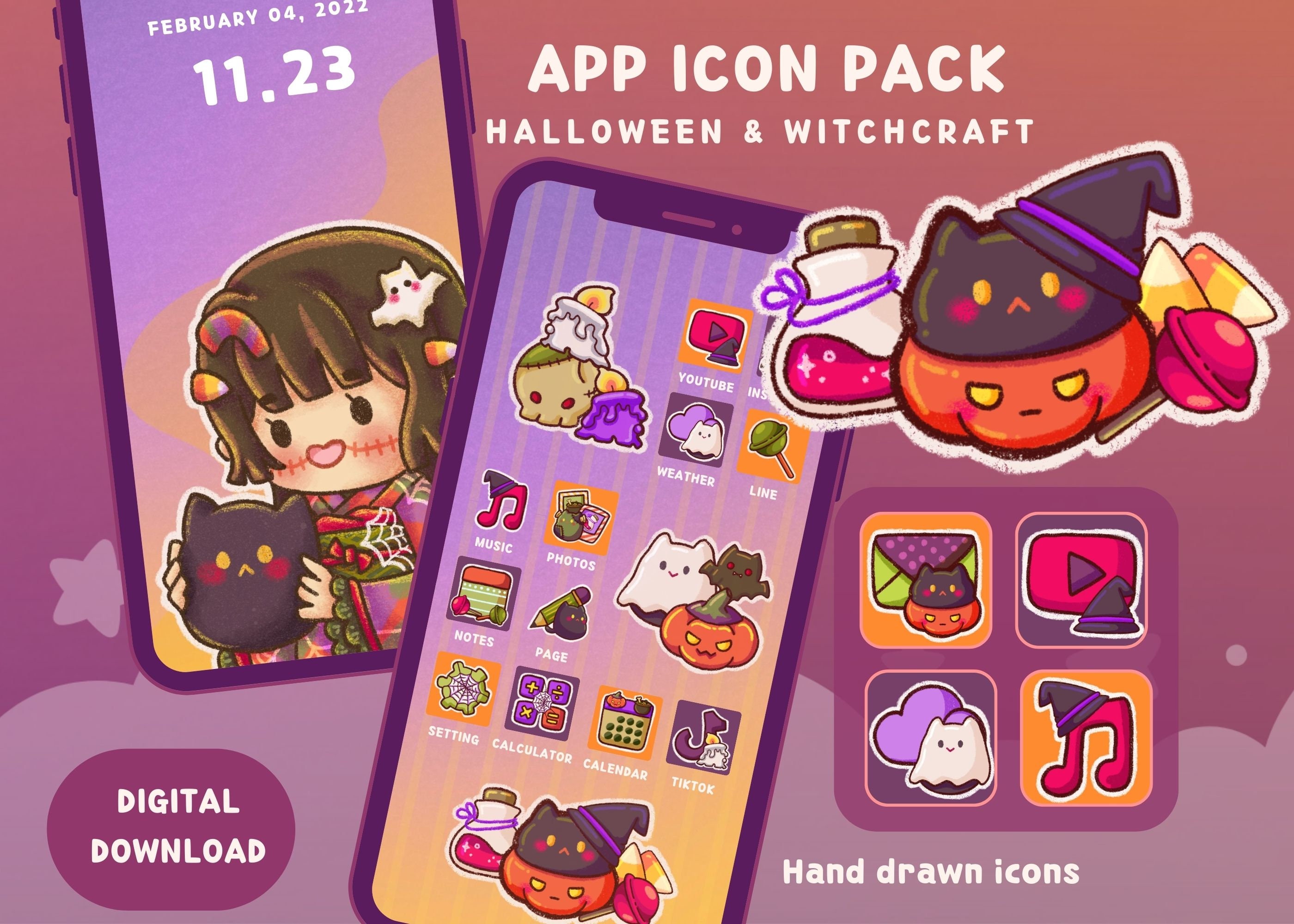 cat App icon pack [MJVQKIojwtgsERijhA7x] by Divine.Melody