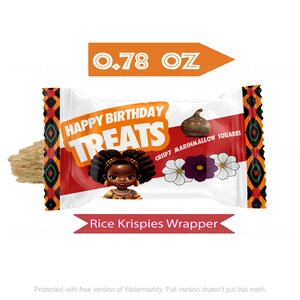 Afrikaans Meisje Rice Krispie Sjabloon