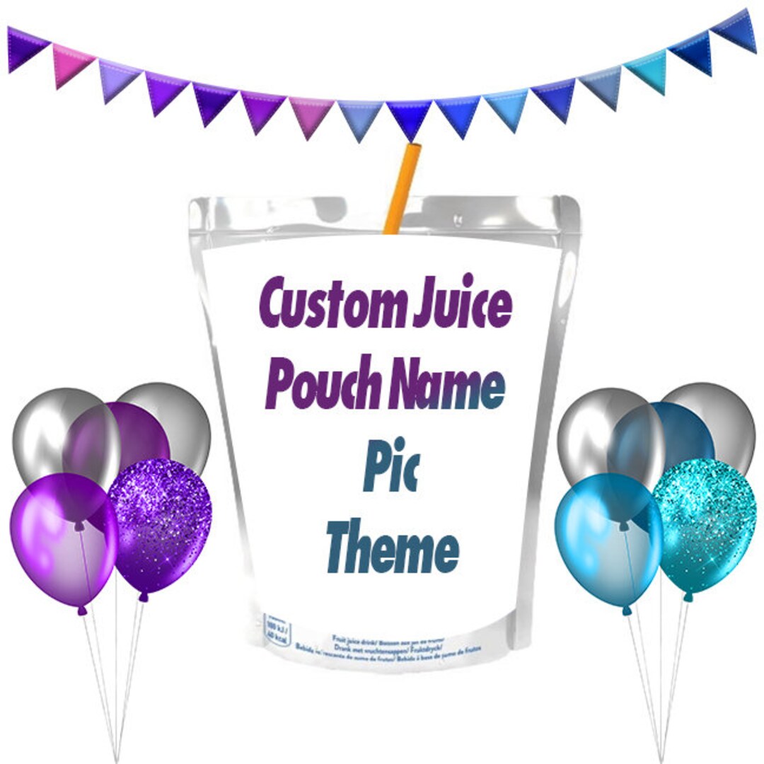 Custom Juice Pouch Etsy