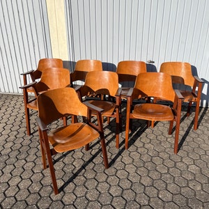 School Chairs Teak Wood Vintage Mid Century Dining Chair #037