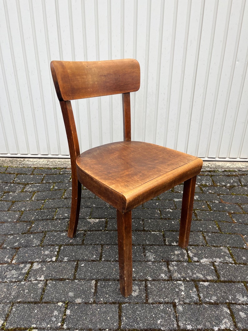 Frankfurter chaises chaises en bois chaises de cuisine chaises de pub chaise de salle à manger années 1940 047 image 3