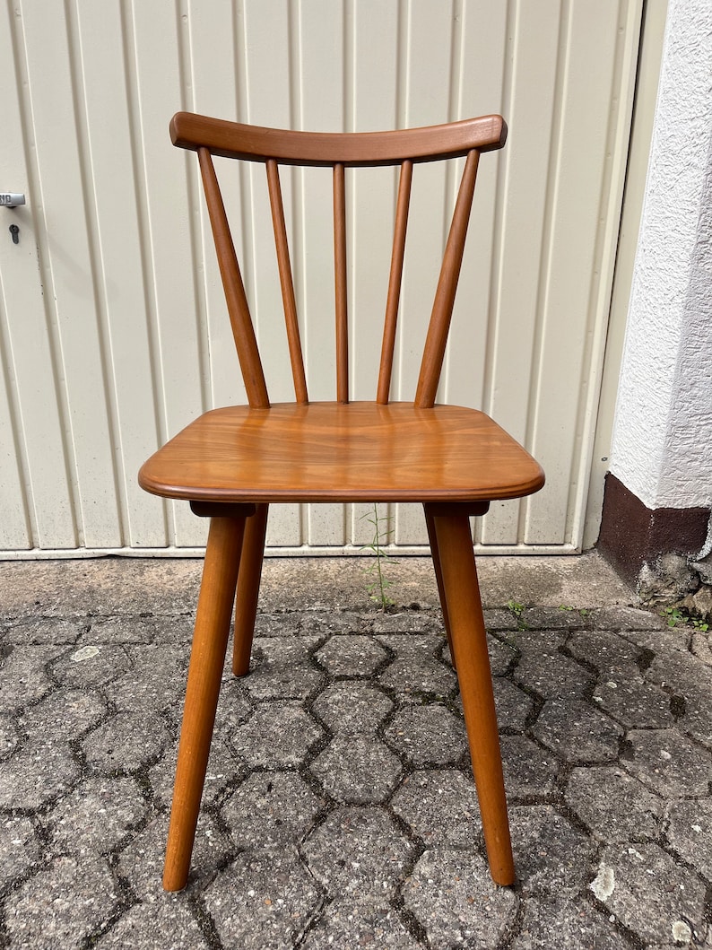 Stuhl Stühle Sprossenstühle der 1950/60er Jahre vintage Retro Mid Century 026 zdjęcie 4