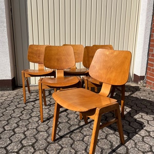 Chair Atkinson style Egon Eiermann 50s 60s stacking chair #009