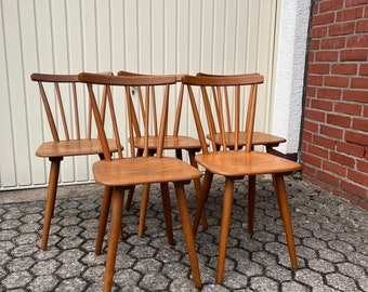 Krzesło, krzesła, krzesła wrzecionowe z lat 50/60-tych XX wieku vintage retro mid-century #026