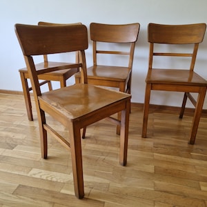 Sedia da pranzo, sedia da cucina in legno vintage anni &#39;40-&#39;50 #120