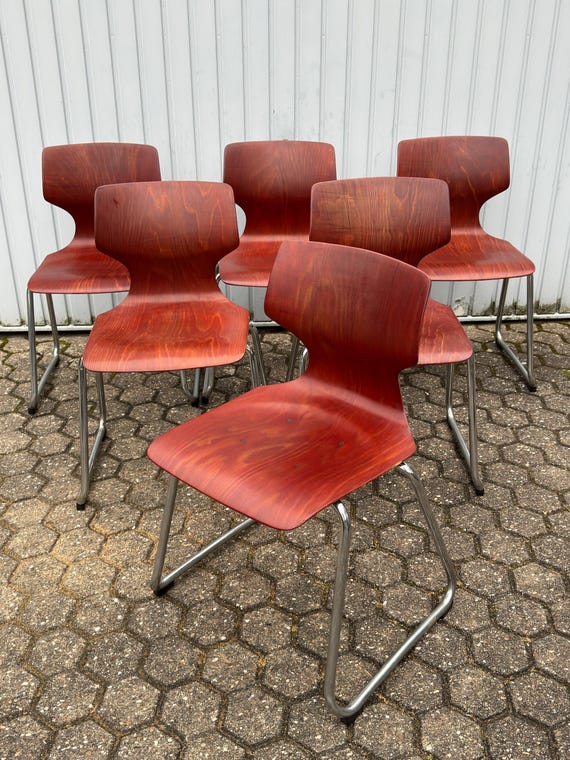 Original Flötotto Stacking Chairs 1980s – Vintage Pagholz Chair
