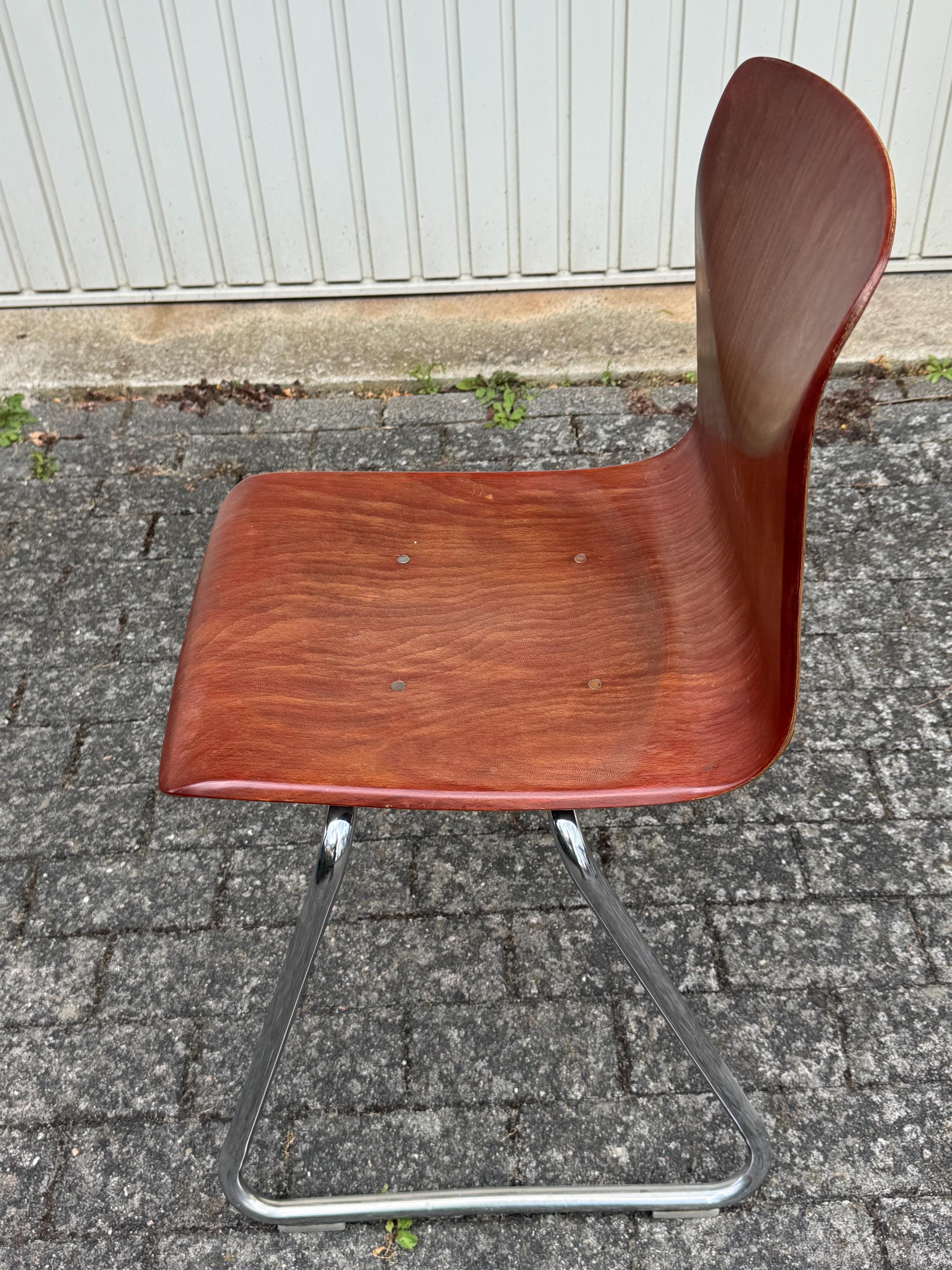 Original Pagholz® Chairs by Thur Op Seat | 1970s | Tubular Steel
